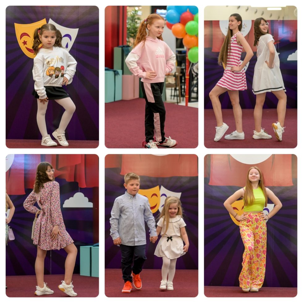 Children’s fashion show of spring collections