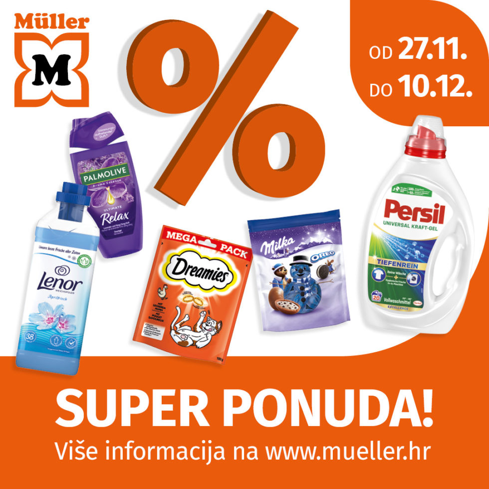 Müller: SUPER PONUDA od 27.11. do 10.12.