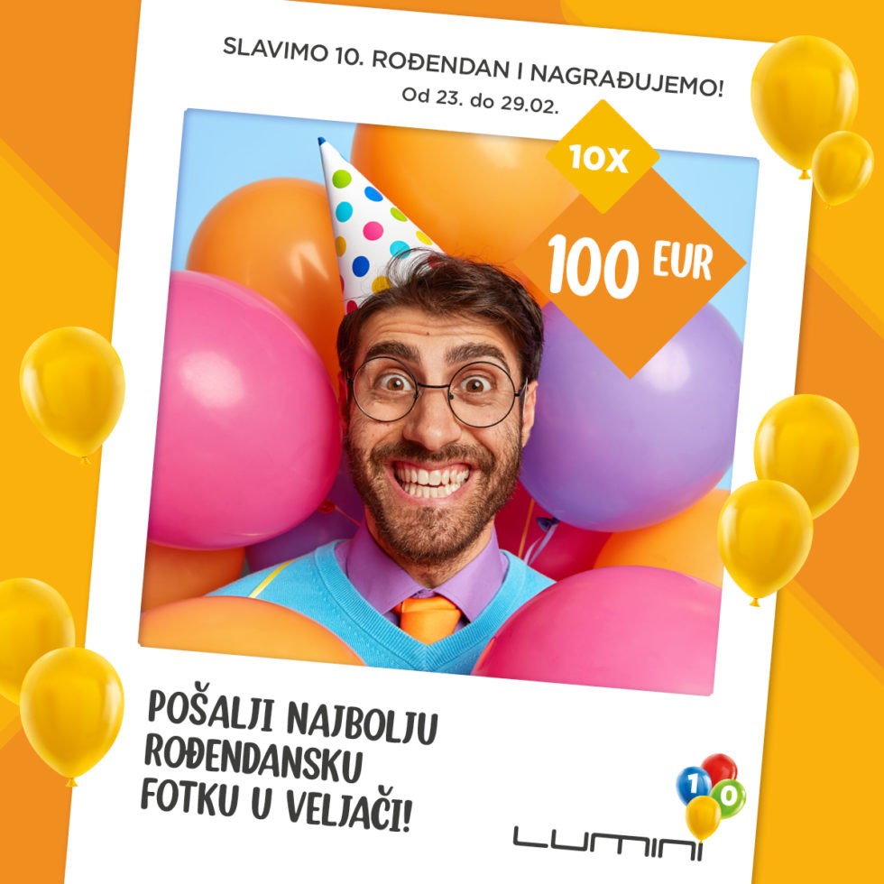 We are giving away 10 x shopping in the amount of 100 euros!